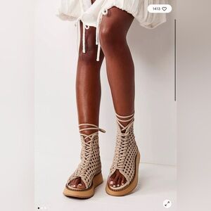 We The Free PeopleLuca Lace Up Sandal, Sz 9 NIB